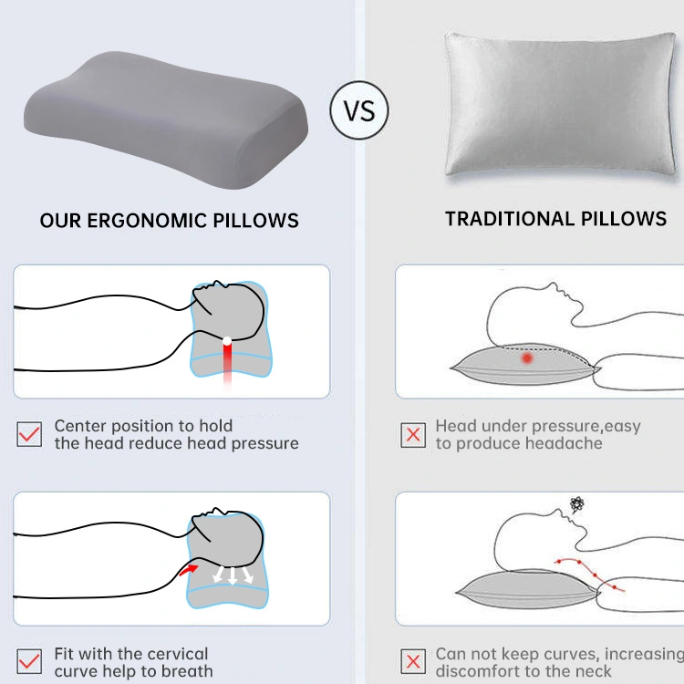 Curved Memory Foam Pillow
